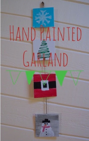 Make your own ornaments or garland by hand painting one yourself!
