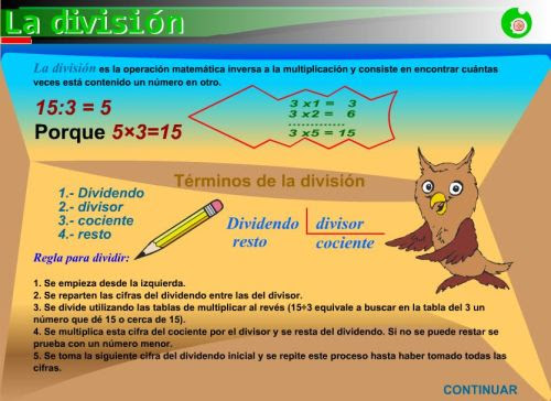 LOS TÉRMINOS DE LA DIVISIÓN
