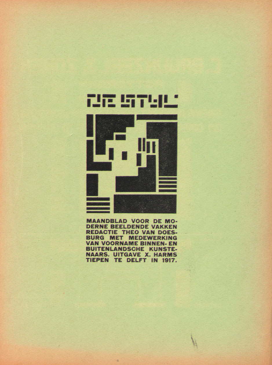 Theo van Doesburg, De Stijl magazine, 1917