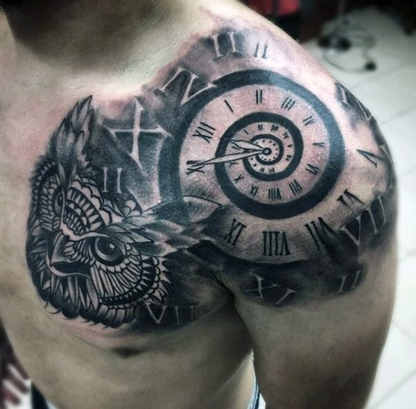 tattoos for men clock