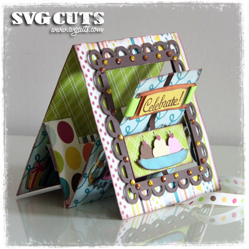 Download Thienly's Corner - "Celebrate" Pop-up Lever Card | SVGCuts.com Blog