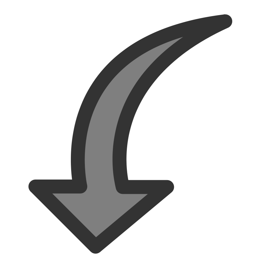 Download Curved Down Arrow Clipart Clip Art Library
