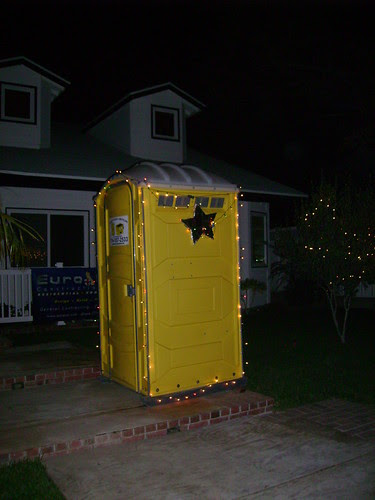 Our Neighbors outhouse while remodeling 2009
