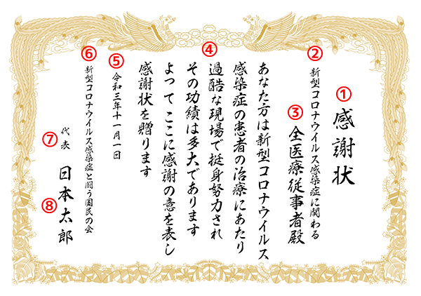 賞状テンプレート 文例から感謝状や表彰状を無料作成
