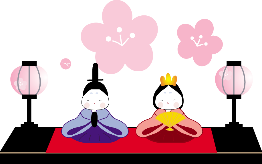 ひな祭り おひなさま のイラスト 無料イラスト