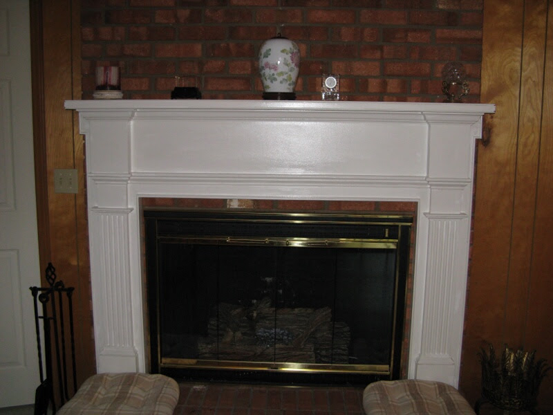 Wooden Fireplace Mantel #