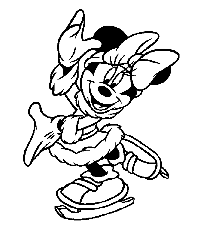 Planse De Colorat Cu Minnie Mouse Acasă De Crăciun Coloring Home