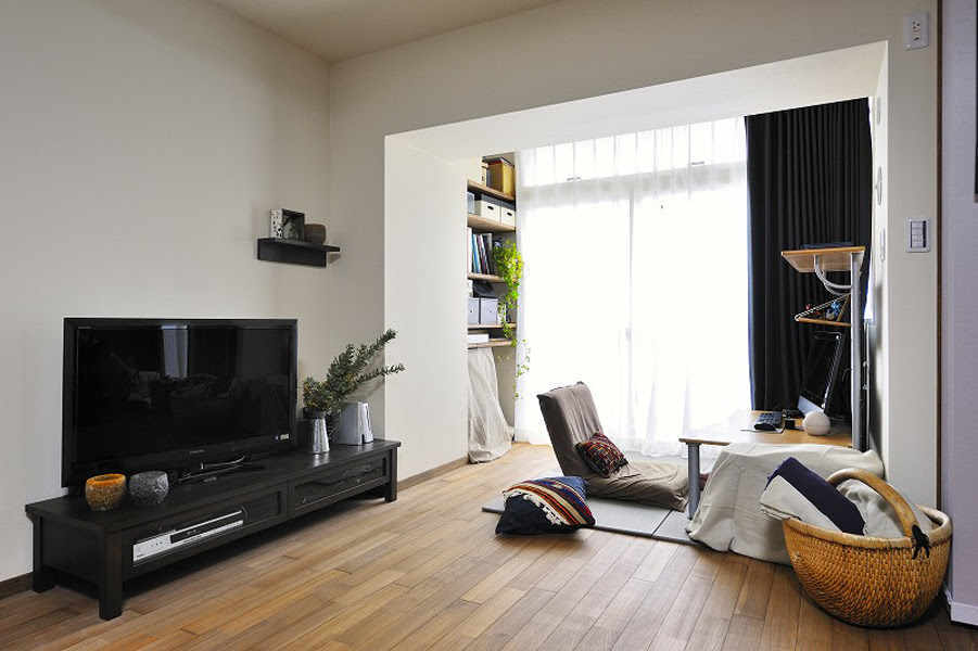 No 0264 ベッドルームinリビング 3ldkから1ldkに マンション リフォーム マンションリフォームならlohas Studio ロハススタジオ Presented By Okuta オクタ