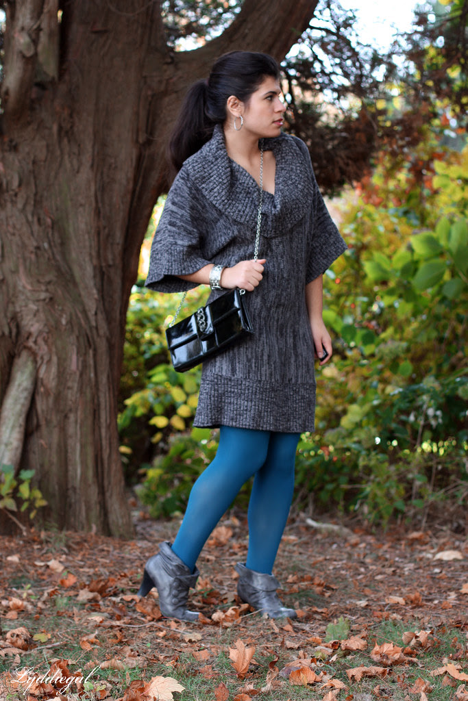 Grey sweater dress is my favorite