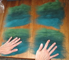 all 4 batt pieces ready for rolling