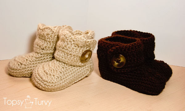 Crochet Baby Cowboy Booties – This one has written instructions as 