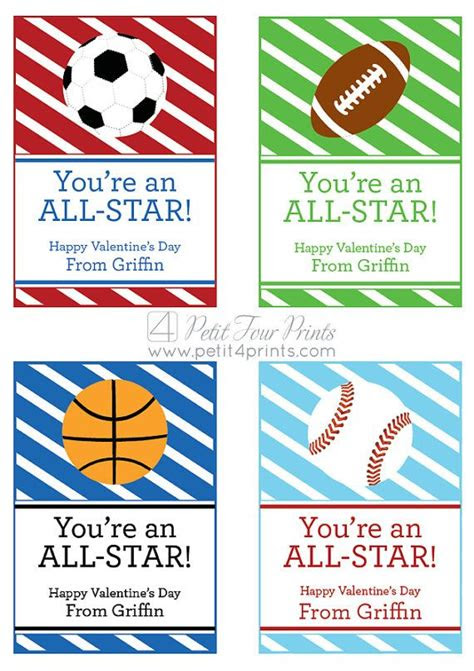  sports valentine cards printable thepontificateofnurglitch
