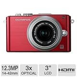Olympus PEN E-PL3 14-42mm 12.3 MP Interchangeable Lens Camera with CMOS Sensor and 3x Optical Zoom
