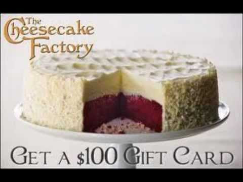 The Cheesecake Factory Menu [$100 Coupon Gift Card] - YouTube