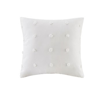 urban habitat brooklyn cotton jacquard pom pom square pillo