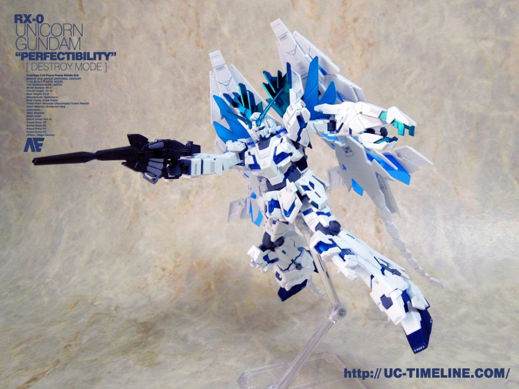 Hguc ユニコーンガンダムペルフェクティビリティ完成報告 Uc Timeline ガンプラ好きだけど難しいことは出来ない