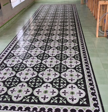 The Cement Tile Carpet Install is Complete!