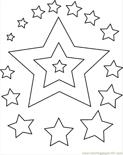 Printable Star Coloring Pages