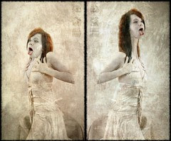 Seraphic Society - Shelley Frederick (Butoh) diptych