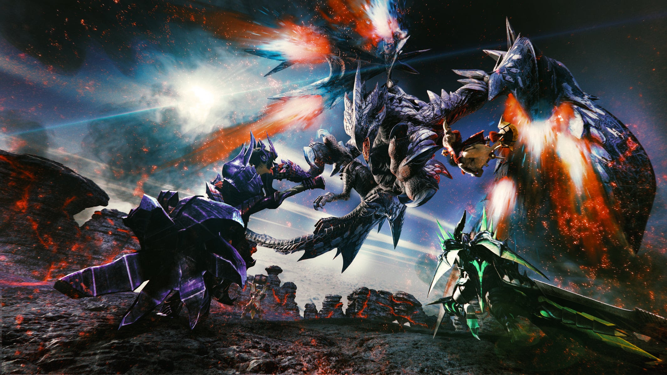 The first piece of Monster Hunter XX art.