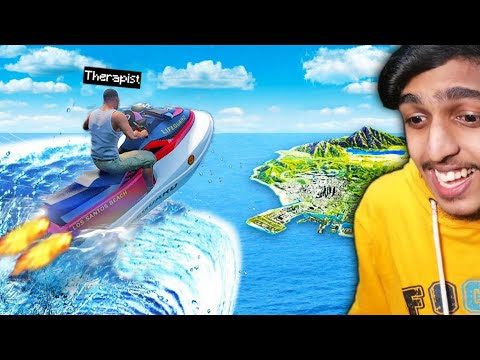 GTA 5 : Jumping ENTIRE MAP On A JET SKI !! MALAYALAM