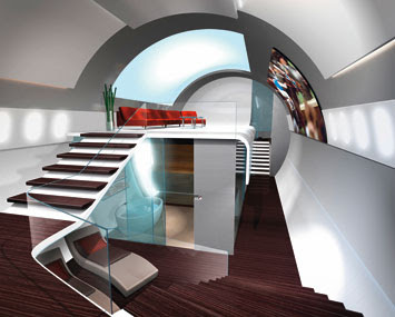 Boeing 787 interior design byBMW DesignworksUSA