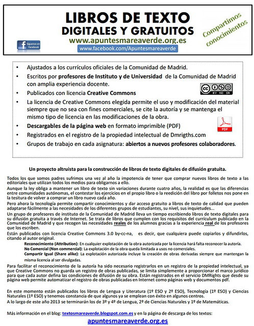 Libros de texto digitales y gratuitos