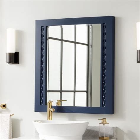 In general, modern vanities feature a min. Thorton Mahogany Vanity Mirror - Bright Navy Blue