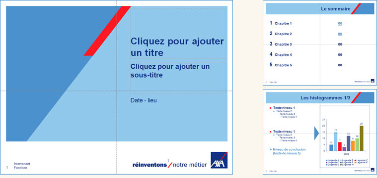 Axa Gie Modele Powerpoint Eco Impression Artatem Agence De Communication
