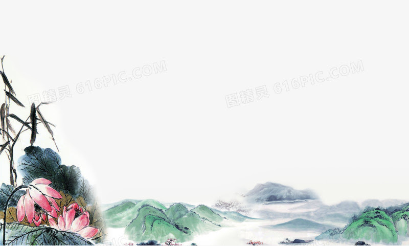 山水古风背景图片免费下载 Png素材 编号vo9i6kn2v 图精灵