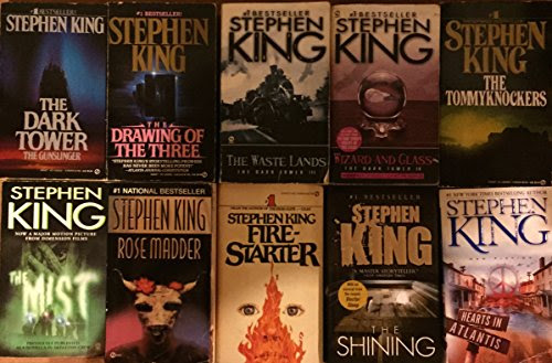 Stephen King 10 Novel Paperback Set, by Stephen King
