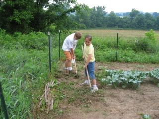 kids in garden