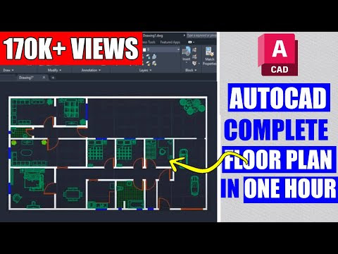 DOWNLOAD FREE CAD BLOCKS | Complete House In AutoCAD