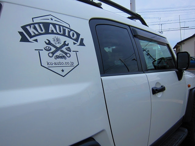 車両用オリジナルロゴステッカー作成できます 浜松で新車 中古車 整備 車検 買取のことならケーユーオート