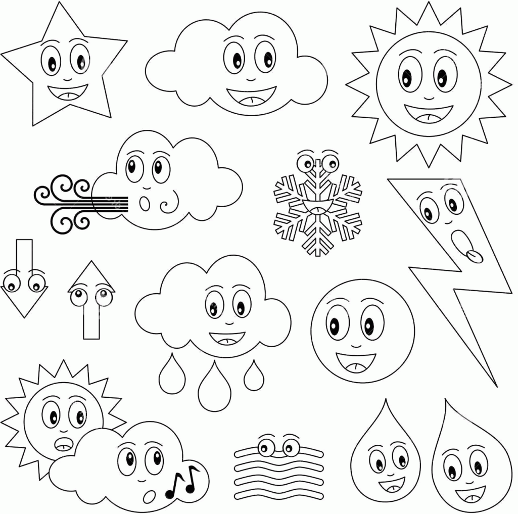 Weather Coloring Pages Preschool - Coloring Home