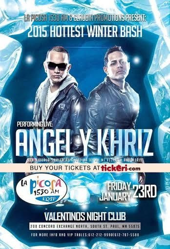 Tickeri - Angel y Khriz concert Minnesota - latino tickets 