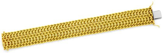 Originalfoto GOLDARMBAND GELBGOLD RUND-PANZER GOLD-KUGELN