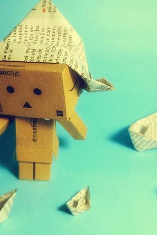 Making Danbo on Danbo Paper On Danbo Box Making Paper Boat Hd Desktop Mobile Wallpaper