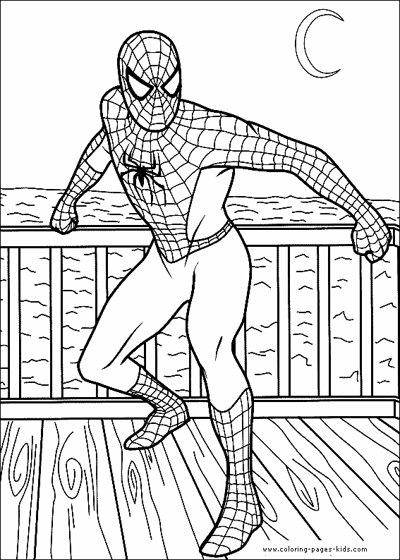 Spider-Man coloring page