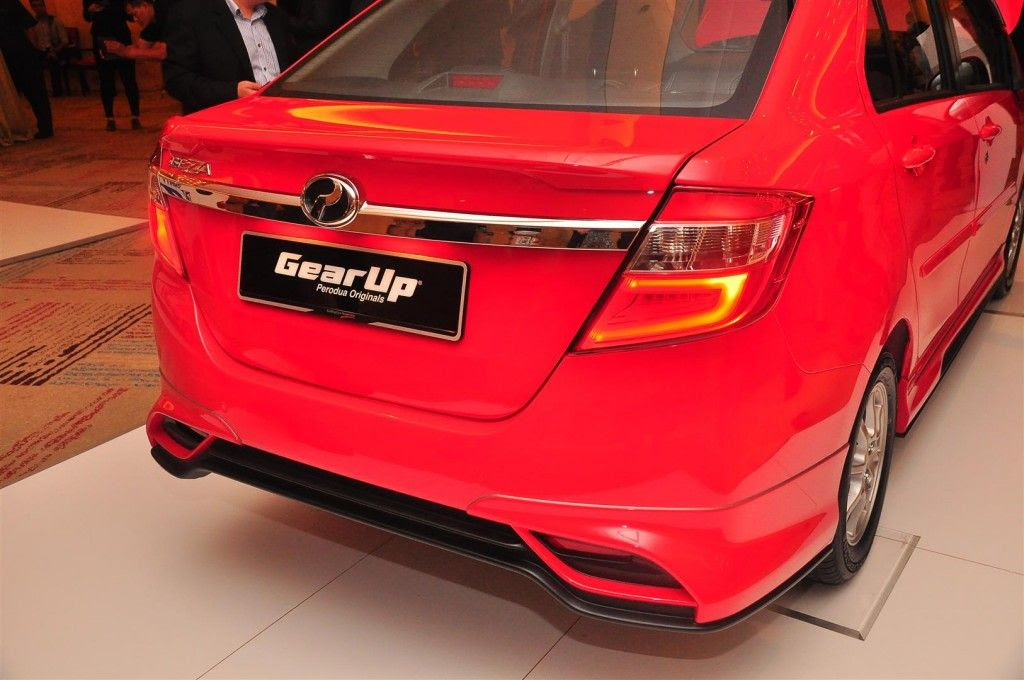 Perodua Bezza Gear Up ABS Spoiler with LED
