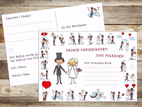 Feste Besondere Anlasse Ballonkarten Ballonflugkarten Hochzeit Luftballonkarten Flugkarten Ballon Karten Mobel Wohnen Hsdsonline Com