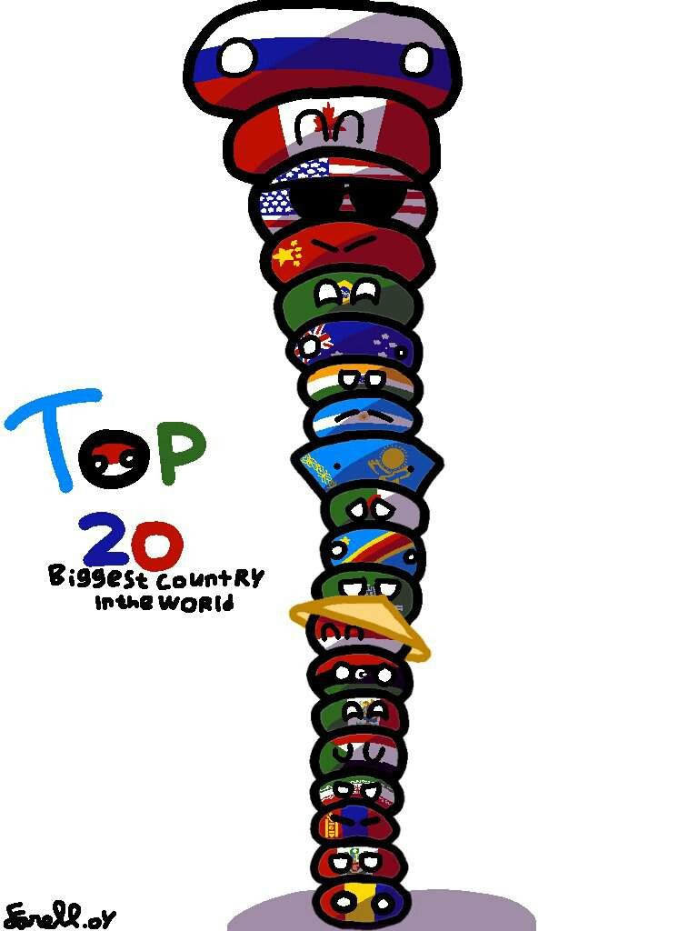 Top 20 Biggest Country In The World Polandball Amino
