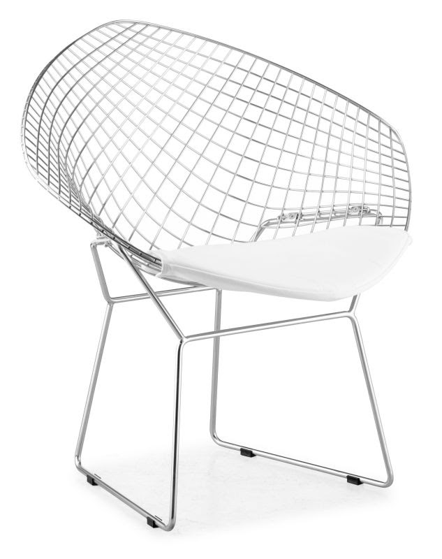 Zuo Modern Net Dining Chair Net Dining Chair (Package of 2) White