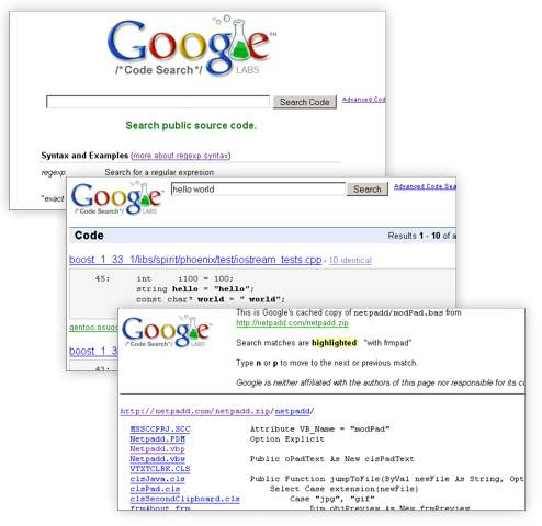 Photo Search Engine on Google Code Search Live