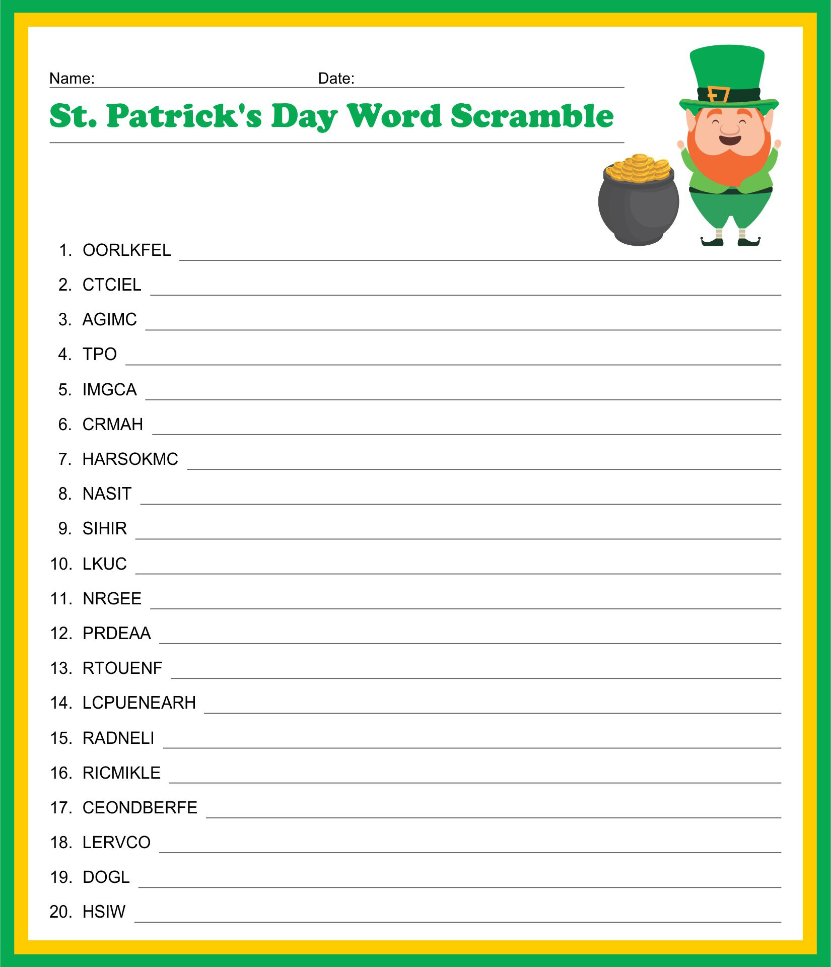 6 best images of printable word jumbles for adults free printable