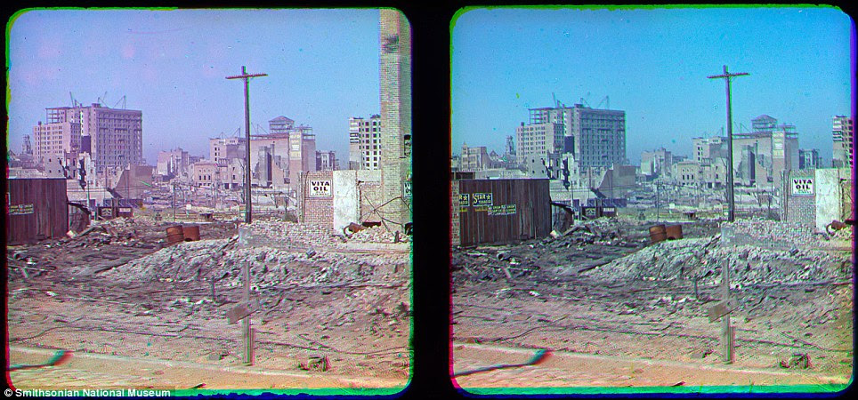 The snaps were unearthed in the Smithsonian National Museum of American History of what is considered the worst natural disaster in US history