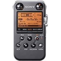 Sony PCM-M10 Portable Linear PCM Voice Recorder with Electret Condenser Stereo Microphones, 96 kHz/24-bit, 4GB Memory & USB High-Speed Port - Black