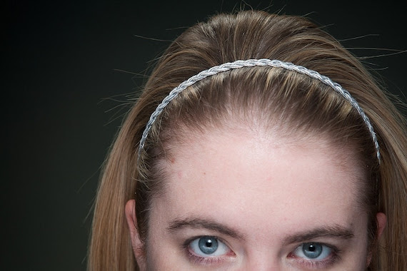 Silver Braid Headband