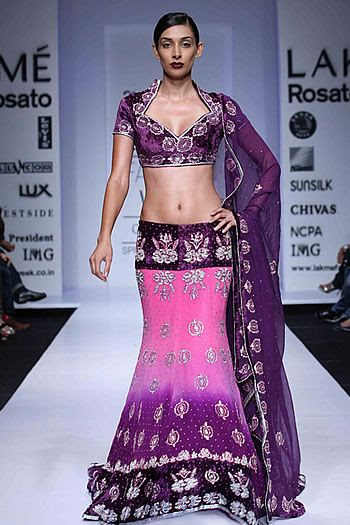 purple and pinklehenga #indianwedding #shaadibazaar