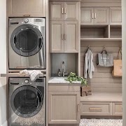 Inspirasi Spesial Laundry Room With Stackable Washer And Dryer, Interior Dapur